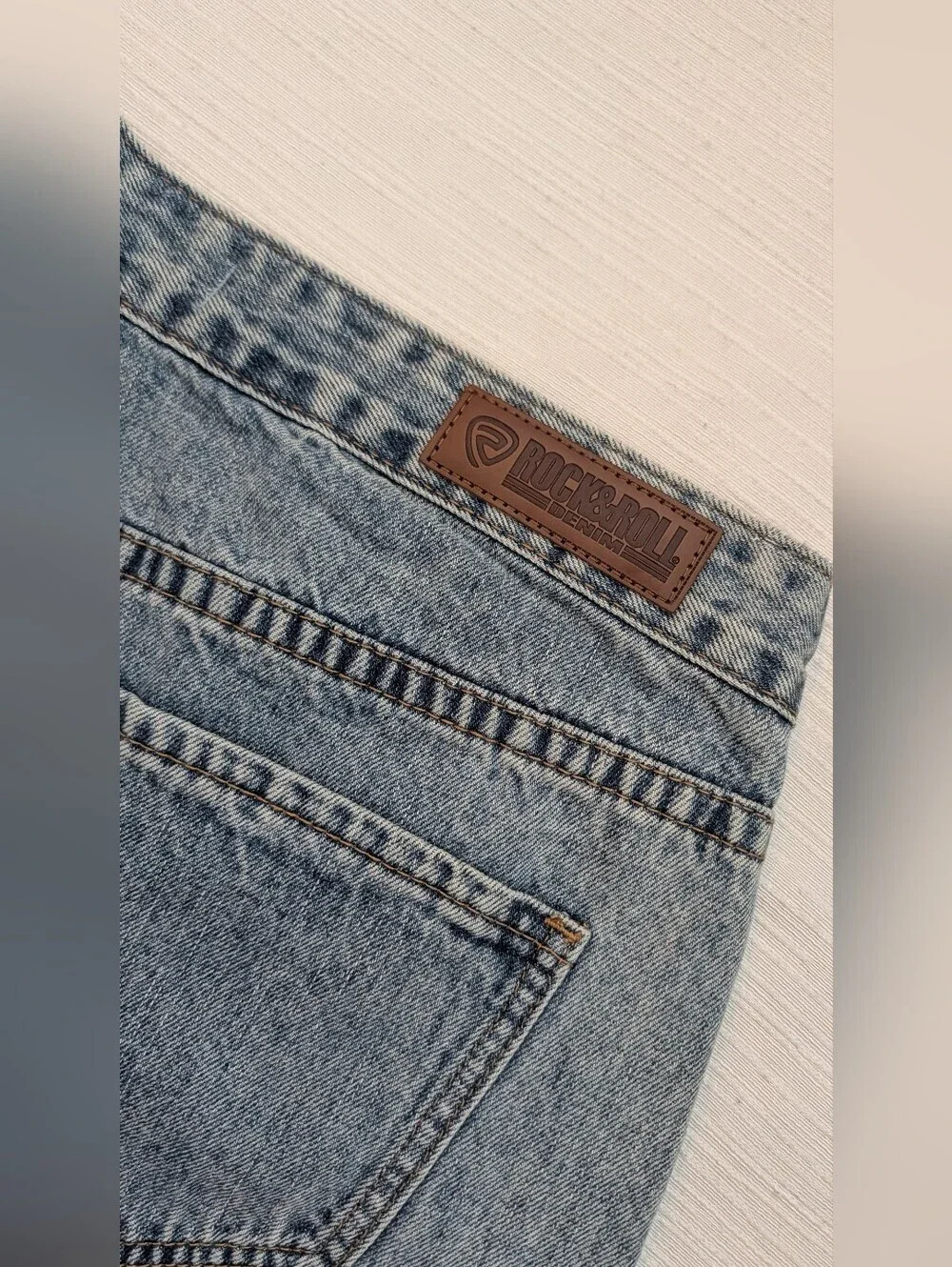 NWT Rock&Roll Denim Vintage-Inspired High Rise  Skort With Silver Buckle Sz 31